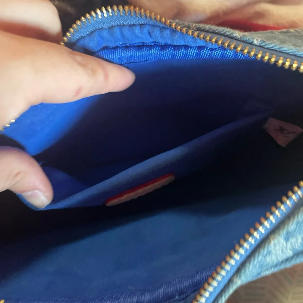 Louis Vuitton Blue Denim Women's shoulder bag with coin bag - Picture 6 of 16